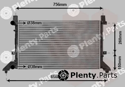 Van Wezel 58002155 — Radiator, engine cooling