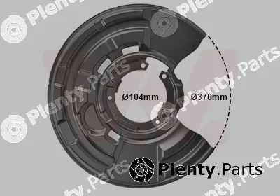 Van Wezel 0633374 — Splash Guard, brake disc