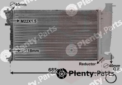 Van Wezel 09002136 — Radiator, engine cooling *** IR PLUS ***