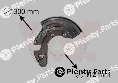 Van Wezel 0323371 — Splash Guard, brake disc