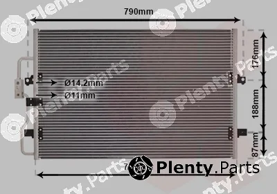 Van Wezel 09005093 — Condenser, air conditioning