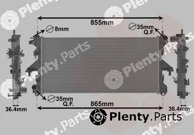 Van Wezel 40002304 — Radiator, engine cooling