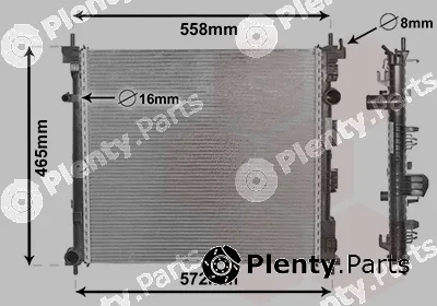 Van Wezel 33002425 — Radiator, engine cooling