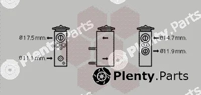 Van Wezel 40001348 — Expansion Valve, air conditioning