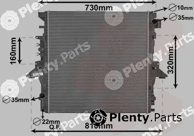 Van Wezel 02012702 — Radiator, engine cooling