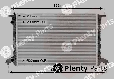 Van Wezel 03012720 — Radiator, engine cooling