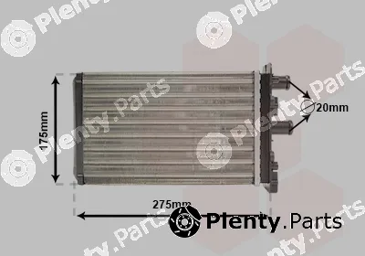 Van Wezel 58006239 — Heat Exchanger, interior heating