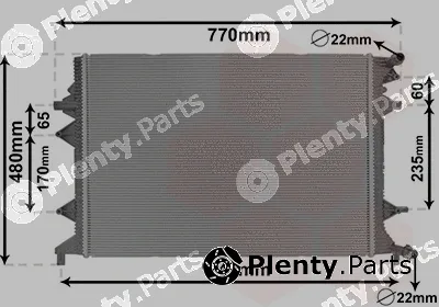 Van Wezel 58012714 — Radiator, engine cooling