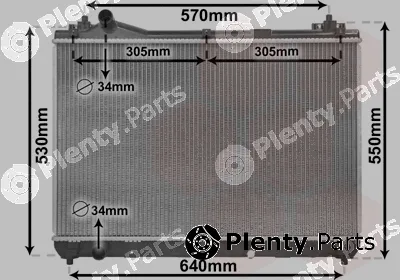 Van Wezel 52002104 — Radiator, engine cooling