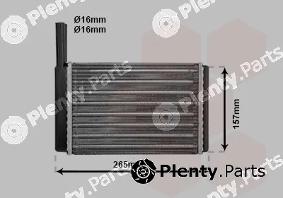 Van Wezel 18006094 — Heat Exchanger, interior heating