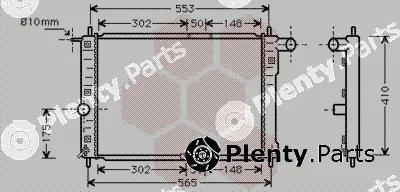 Van Wezel 81002039 — Radiator, engine cooling