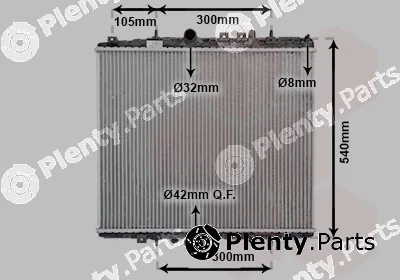 Van Wezel 40002277 — Radiator, engine cooling