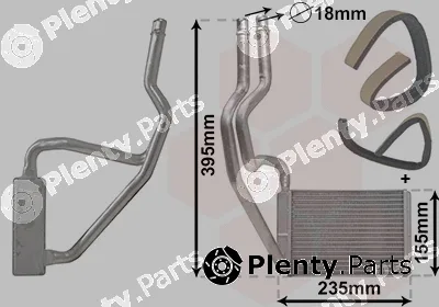 Van Wezel 18006329 — Heat Exchanger, interior heating