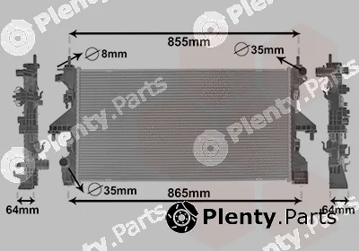 Van Wezel 09012712 — Radiator, engine cooling