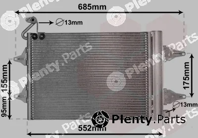 Van Wezel 76005007 — Condenser, air conditioning