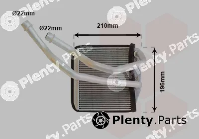 Van Wezel 17016701 — Heat Exchanger, interior heating