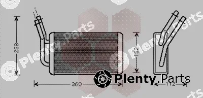 Van Wezel 18006316 — Heat Exchanger, interior heating