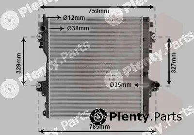Van Wezel 53012707 — Radiator, engine cooling