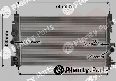 Van Wezel 37002683 — Radiator, engine cooling