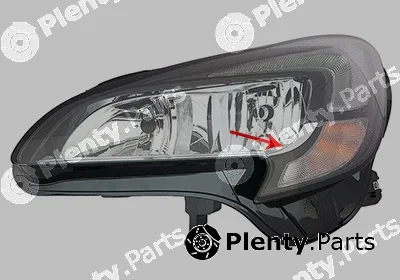 Van Wezel 3804963 — Headlight