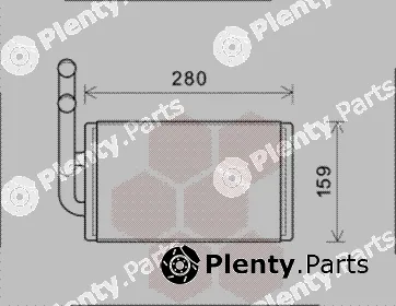 Van Wezel 37006570 — Heat Exchanger, interior heating
