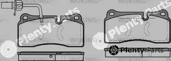 Woking P8833.11 — Brake Pad Set, disc brake
