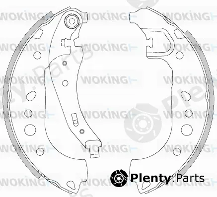 Woking Z4443.00 — Brake Shoe