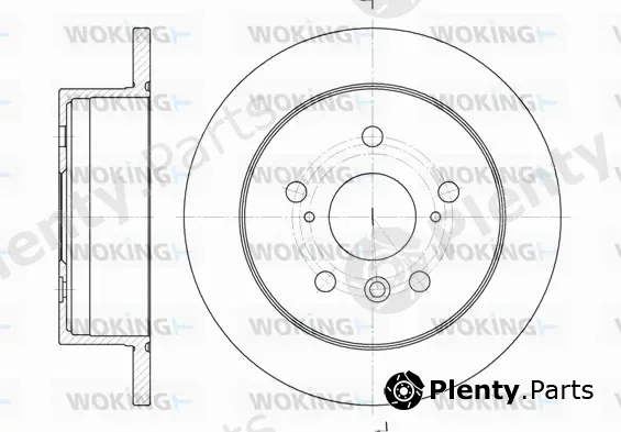 Woking D6908.00 — Brake Disc
