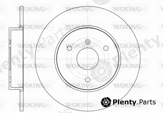 Woking D6617.00 — Brake Disc