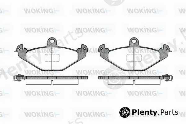 Woking P2453.10 — Brake Pad Set, disc brake