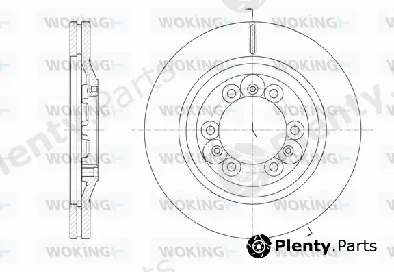Woking D61830.10 — Brake Disc