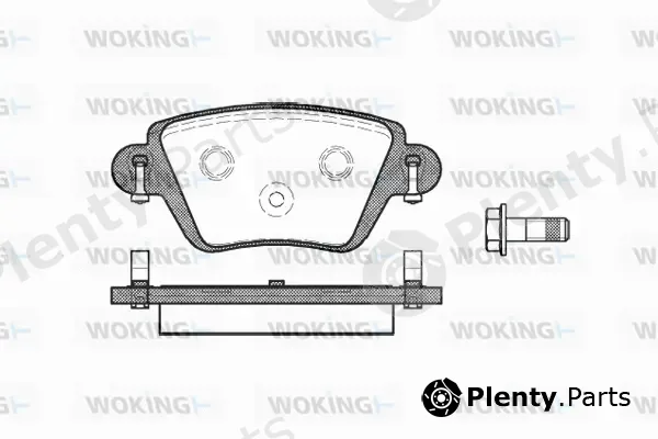Woking P6773.10 — Brake Pad Set, disc brake