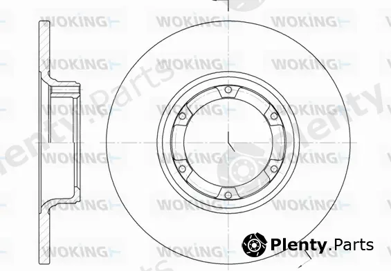 Woking D6033.00 — Brake Disc
