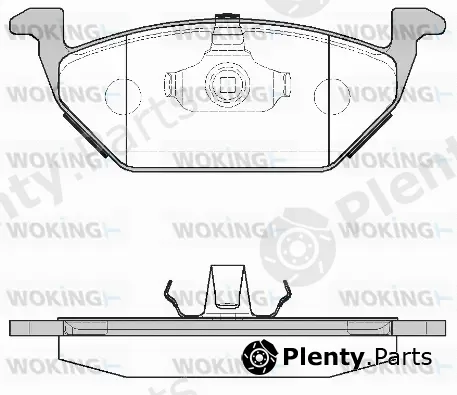 Woking P7333.00 — Brake Pad Set, disc brake