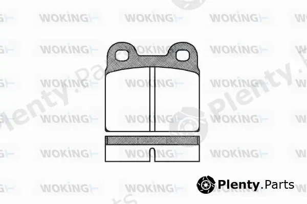 Woking P1073.00 — Brake Pad Set, disc brake