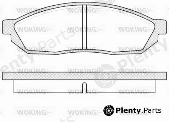 Woking P0113.00 — Brake Pad Set, disc brake