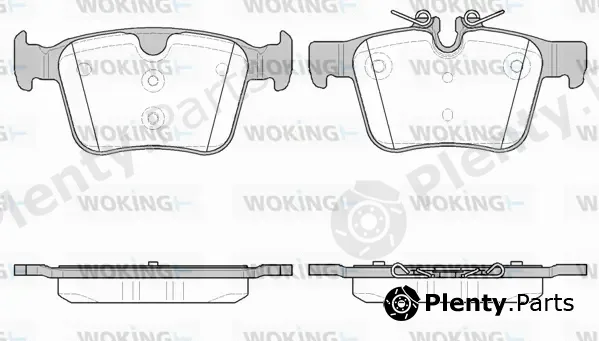 Woking P14163.40 — Brake Pad Set, disc brake