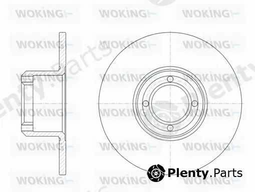 Woking D6008.00 — Brake Disc