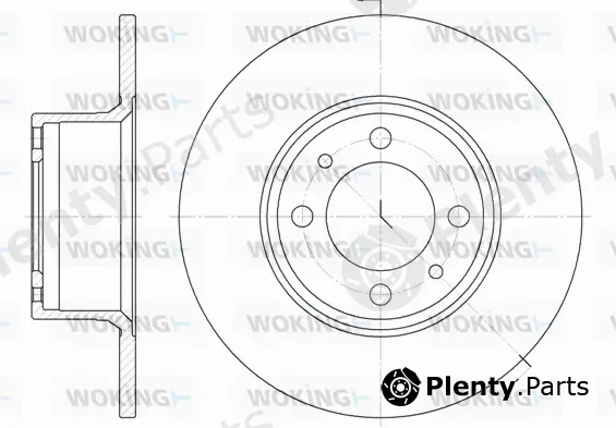 Woking D6156.00 — Brake Disc