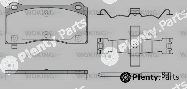 Woking P8833.14 — Brake Pad Set, disc brake