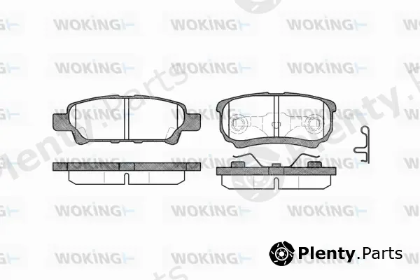 Woking P11513.02 — Brake Pad Set, disc brake