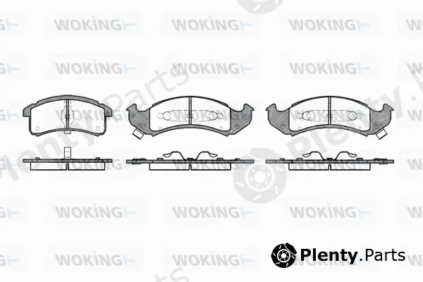 Woking P4693.00 — Brake Pad Set, disc brake