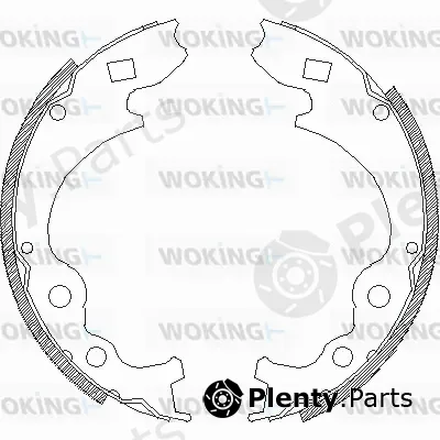 Woking Z4364.00 — Brake Shoe