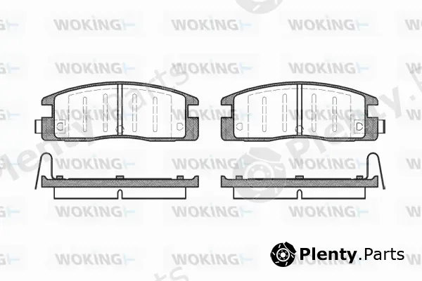 Woking P2613.04 — Brake Pad Set, disc brake
