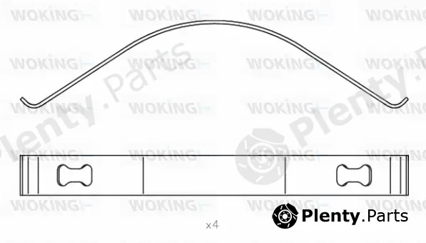 Woking ACA8551.00 — Accessory Kit, disc brake pad