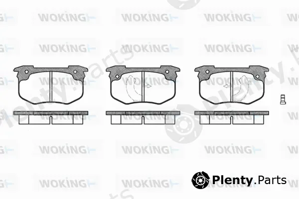 Woking P1293.12 — Brake Pad Set, disc brake