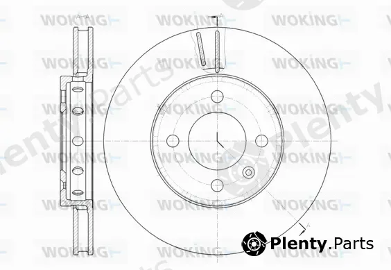 Woking D61484.10 — Brake Disc