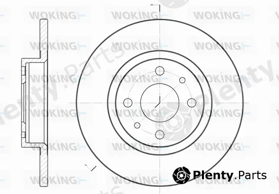 Woking D6191.00 — Brake Disc