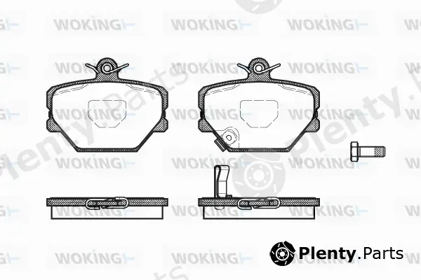Woking P6053.02 — Brake Pad Set, disc brake