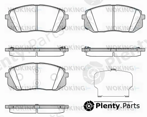 Woking P12023.43 — Brake Pad Set, disc brake